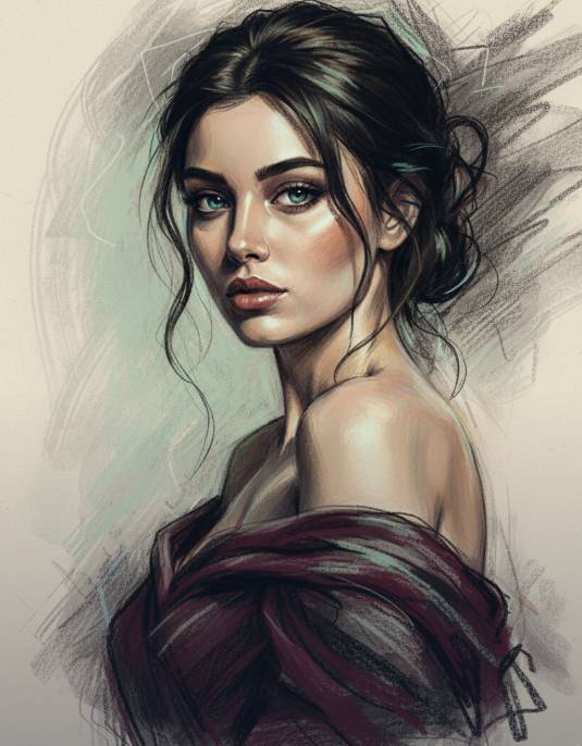 Emerald Gaze in Shadow