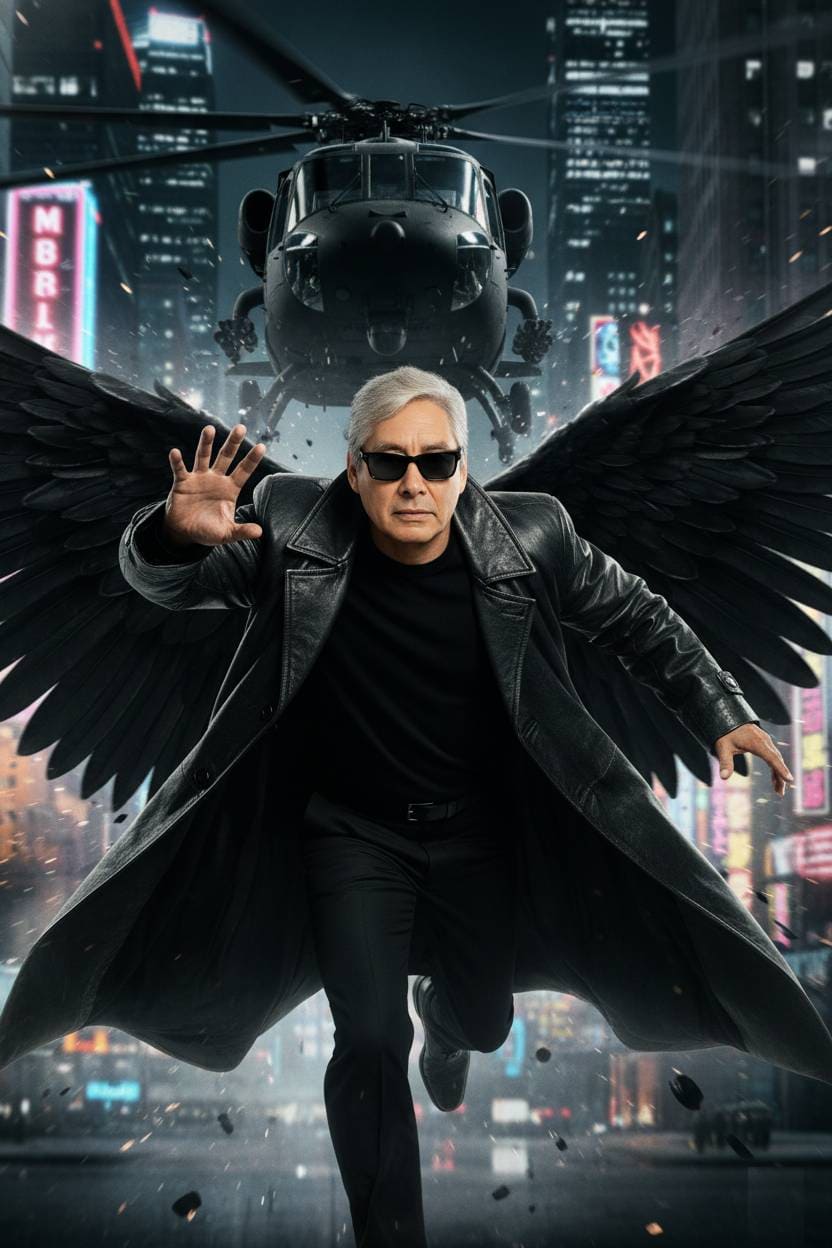 The Matrix - black military helicopter