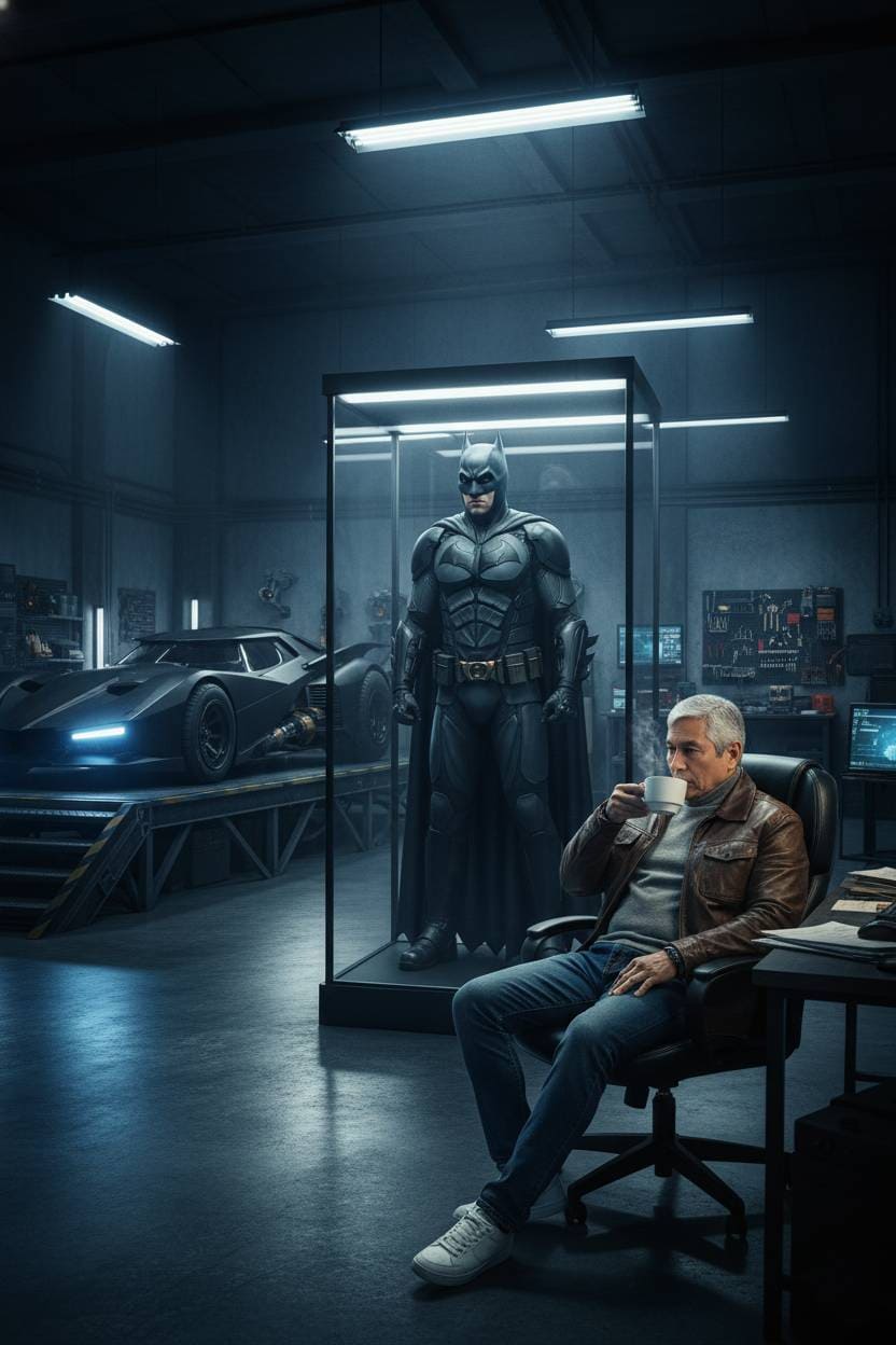 En la cueva de Batman