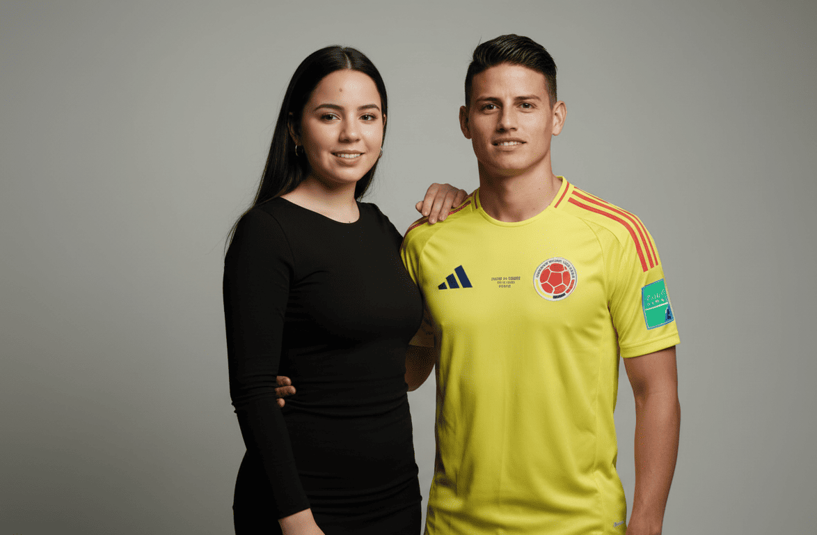 Una foto con mi jugador favorito James Rodríguez