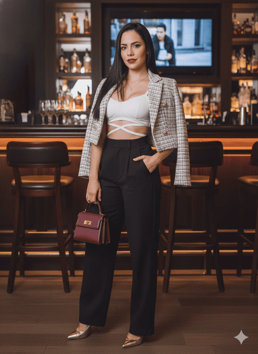 Mujer elegante y moderna