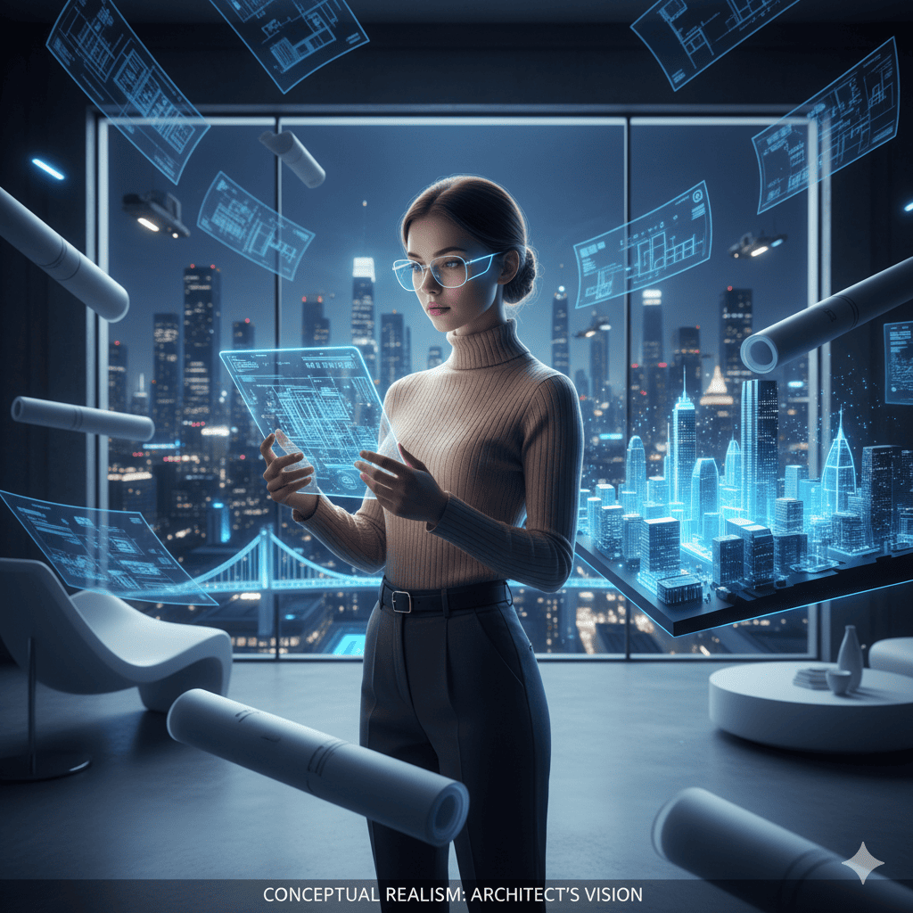 Estudiante de arquitectura Futurista 