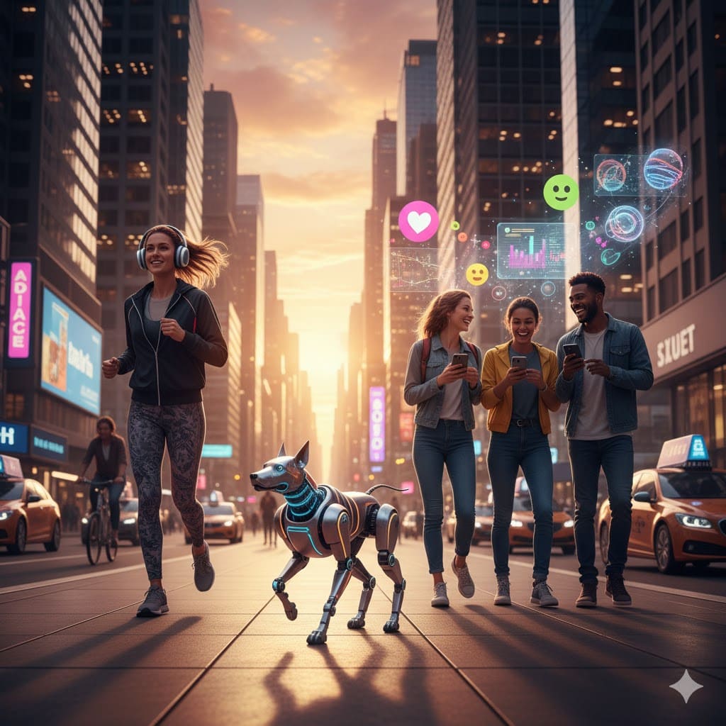 Corriendo entre Luces y Hologramas