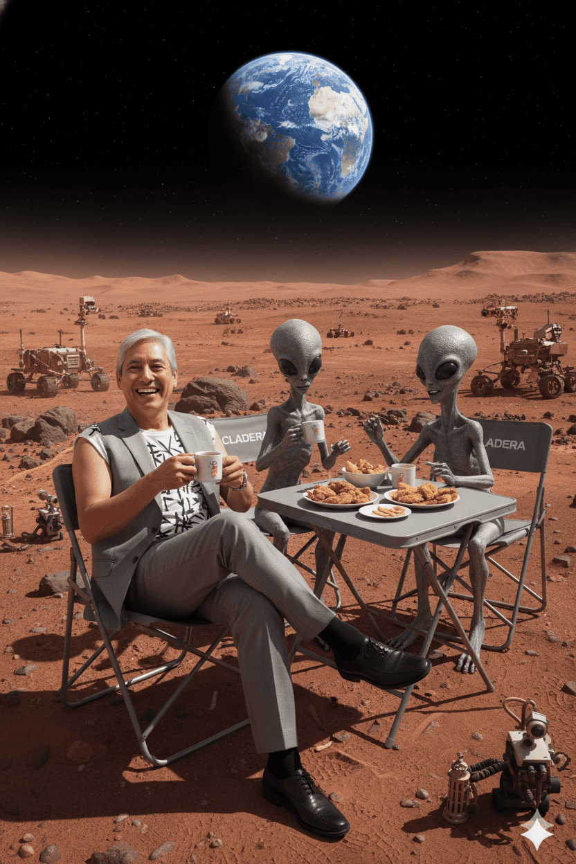 Aliens on the planet Mars