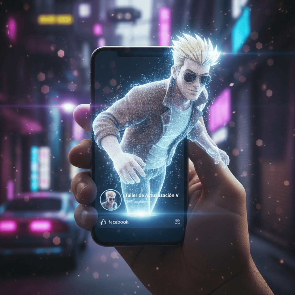 Holograma de empresa (Facebook)