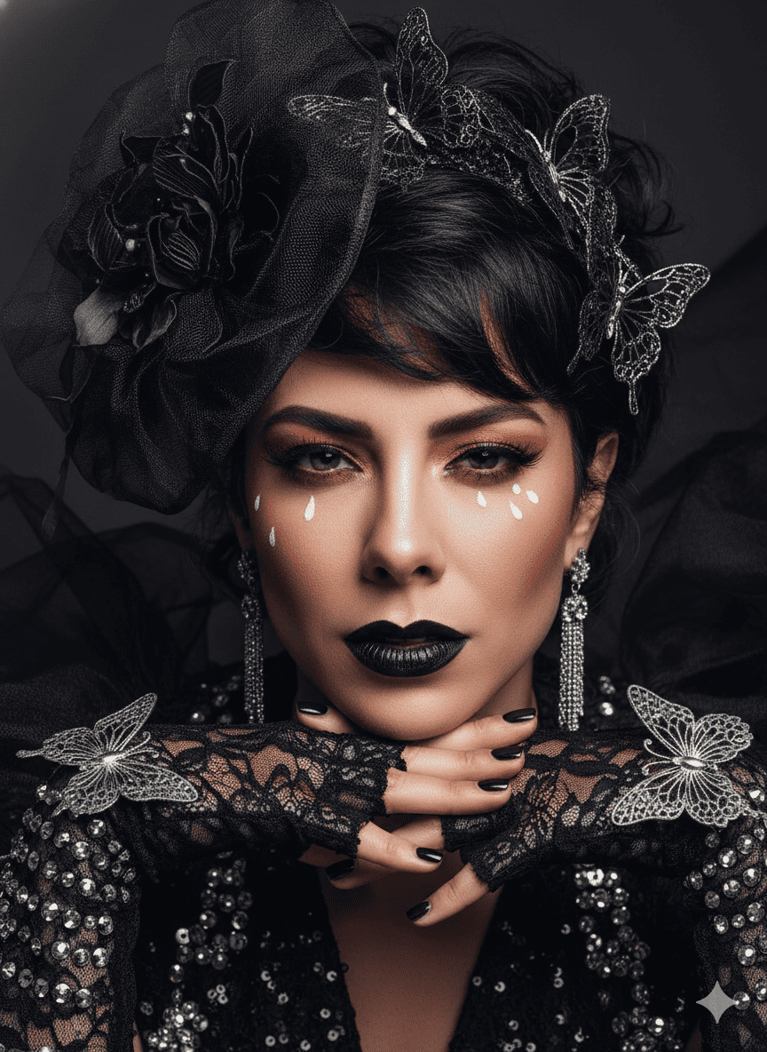 Realistic close-up portrait