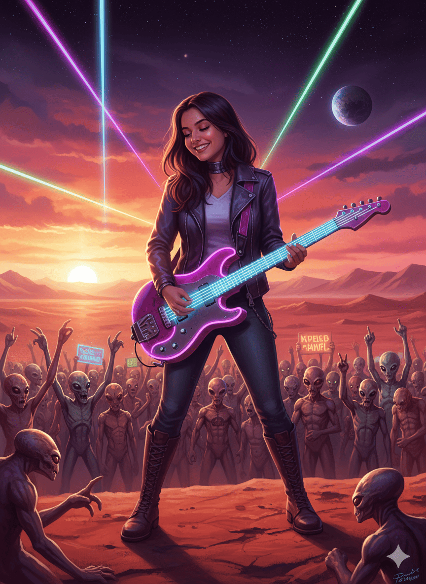 Rockstar Intergaláctica: Concierto en Marte