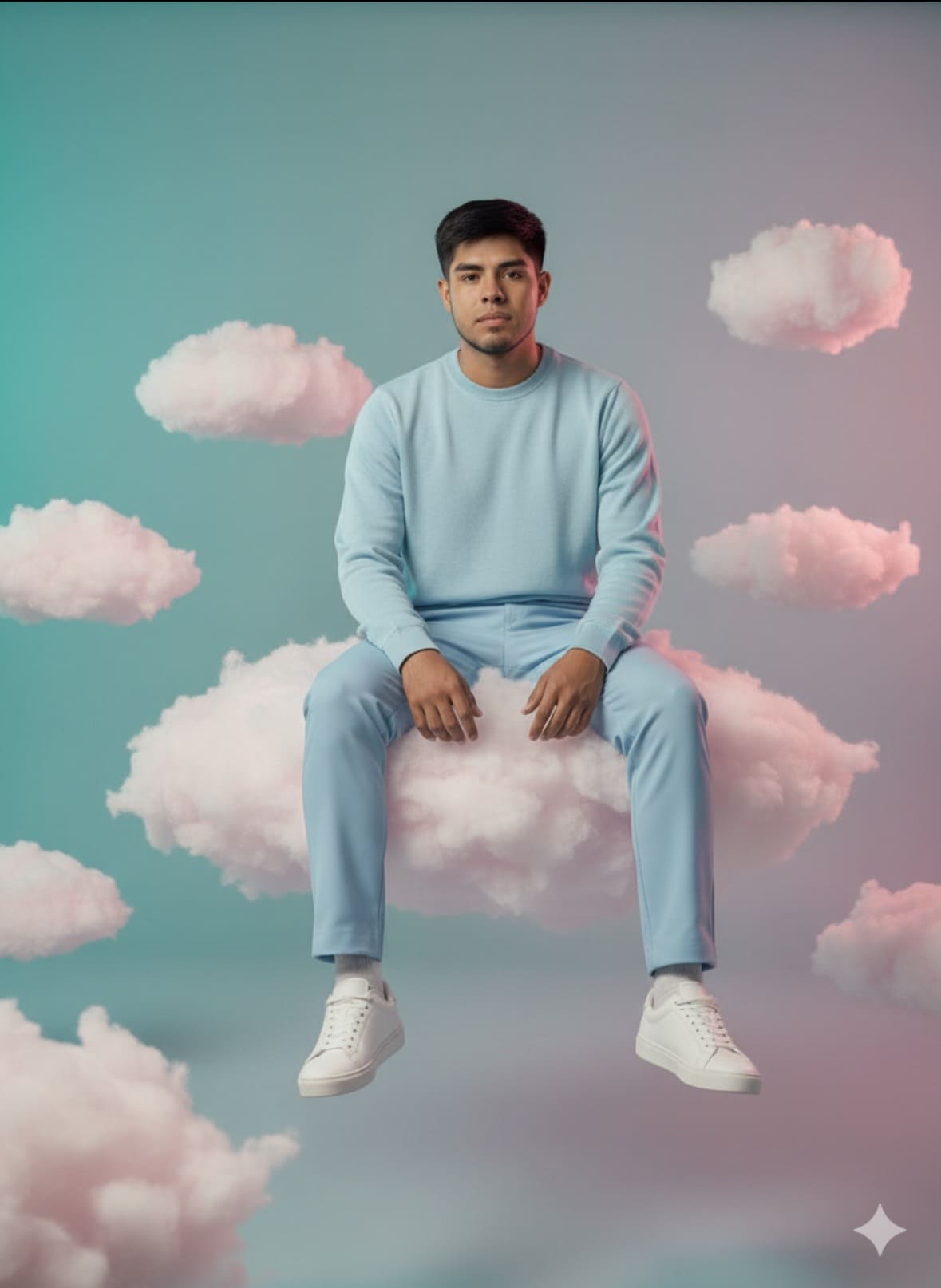 Fotografía sentado en las nubes 