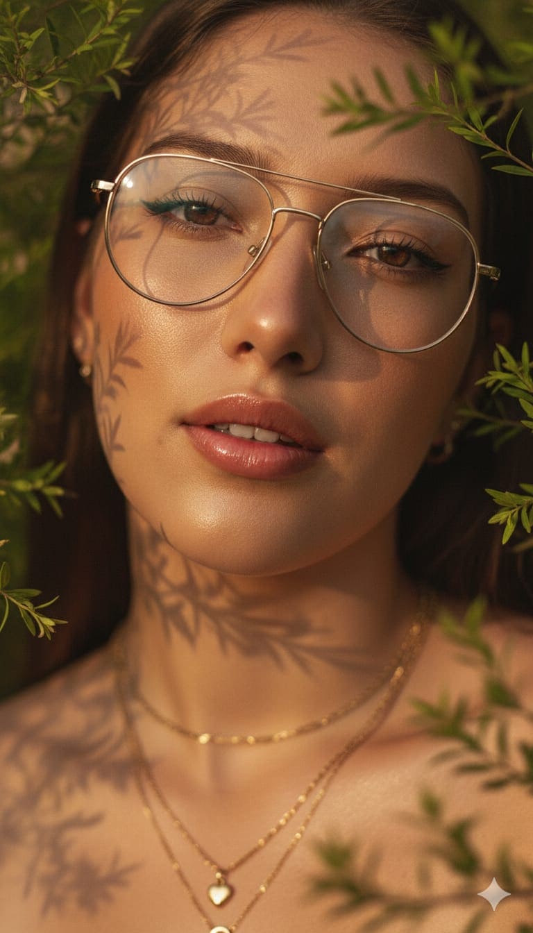 la luz entre las hojas