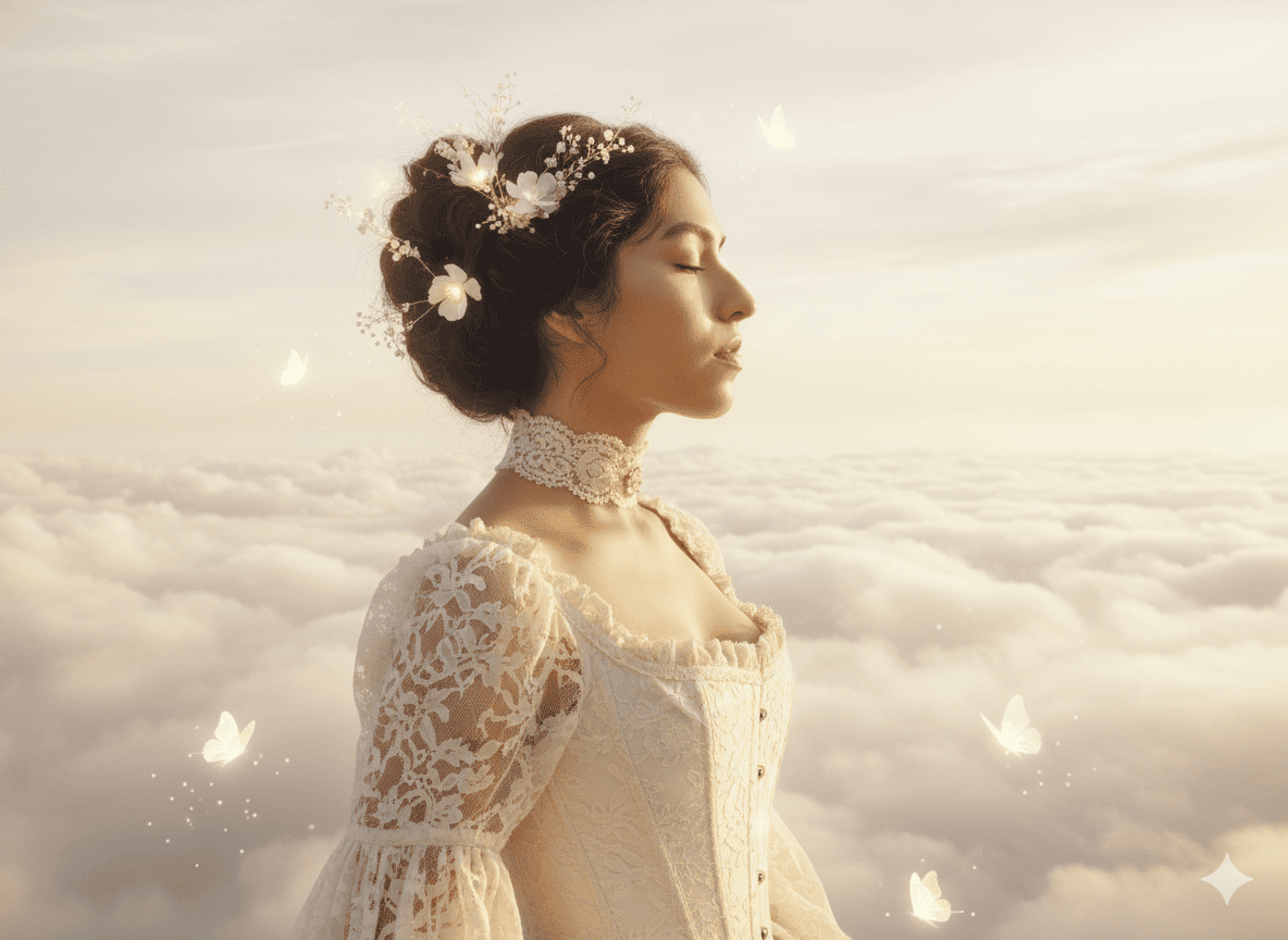 Velo Estelar y Flores de Ensueño