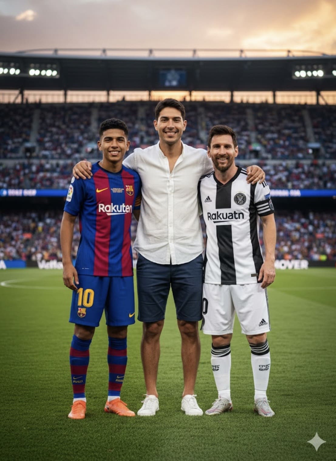 Con dos amigos conocidos 