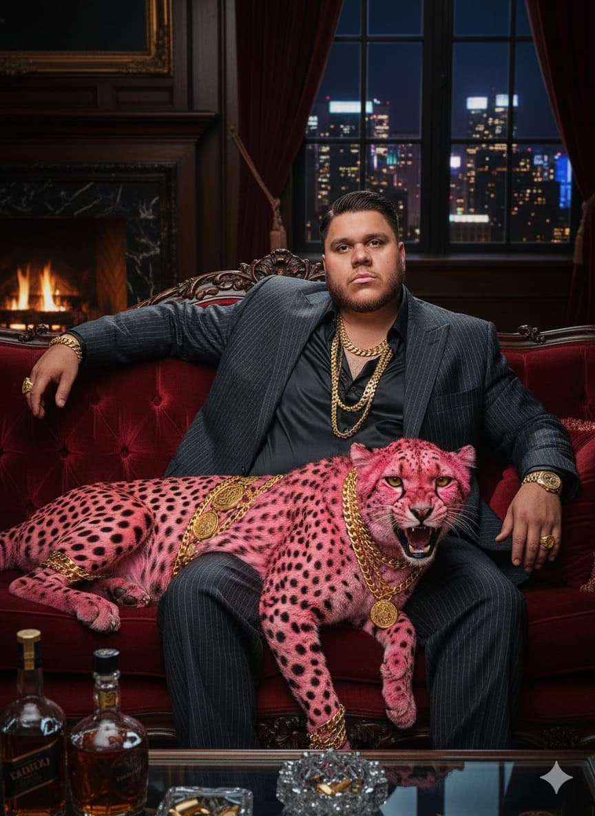 Mafioso con guepardo