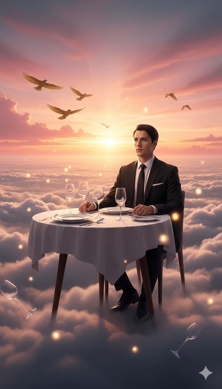 Almorzando en el cielo