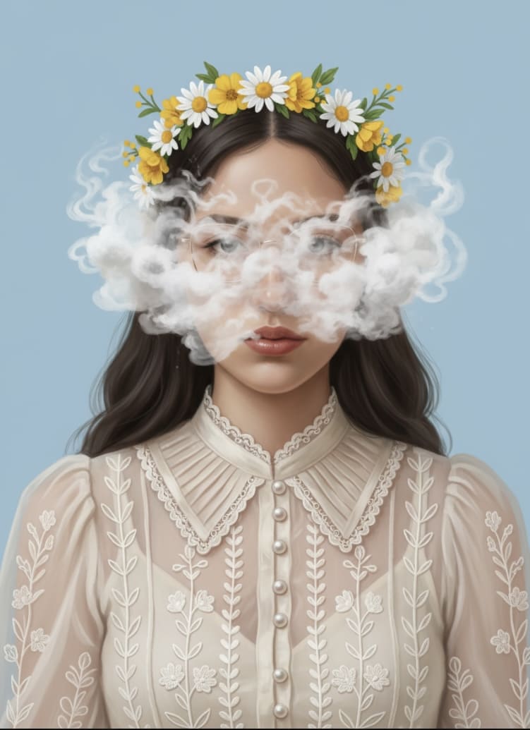 Ensoñación entre flores y humo