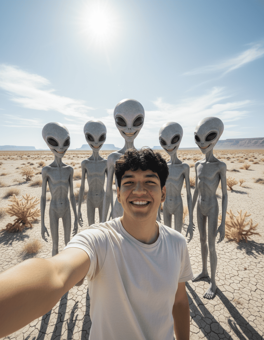 Selfie con los Extraterrestres