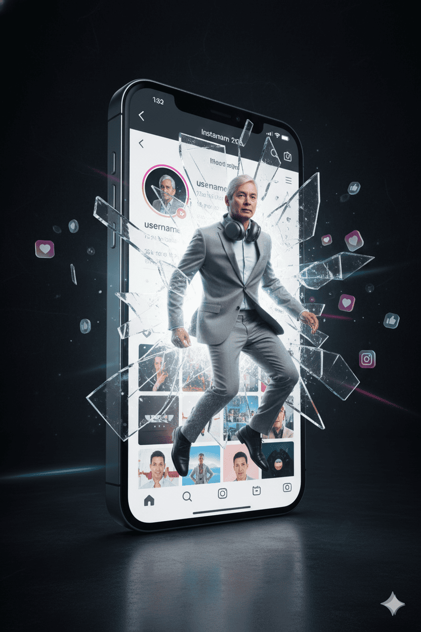 Saltando fuera de la pantalla del iPhone