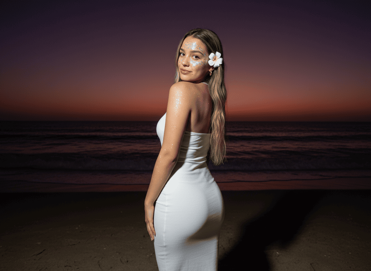 Atardecer en la playa