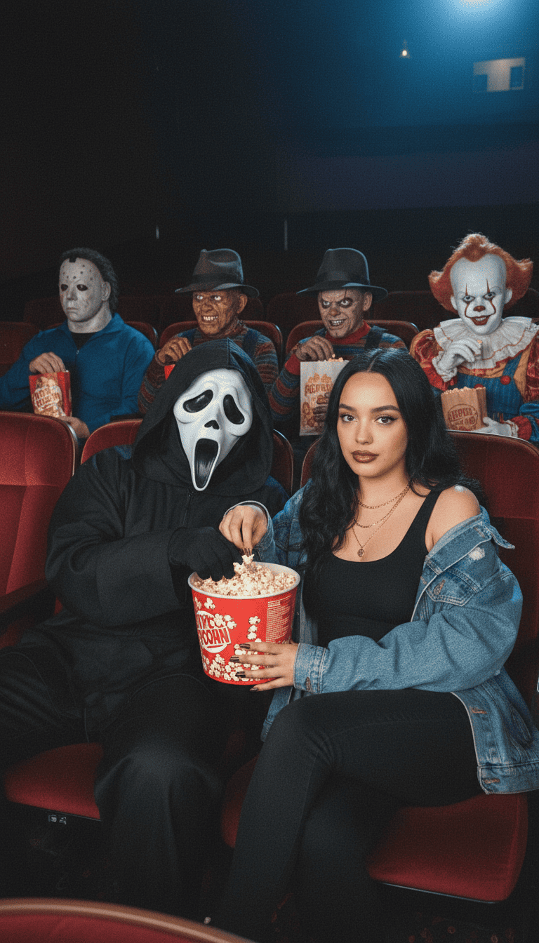 Con amigos en el cine 