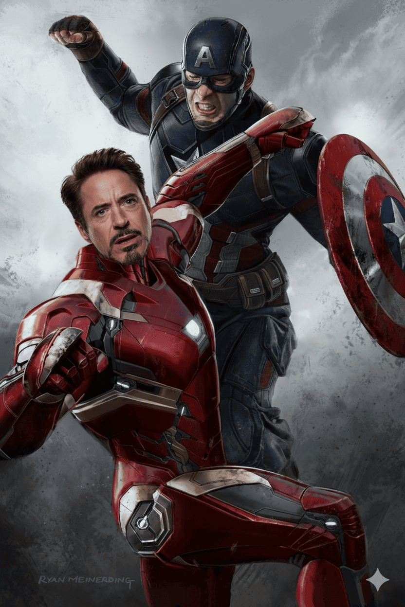 Iron Man y Capitan America