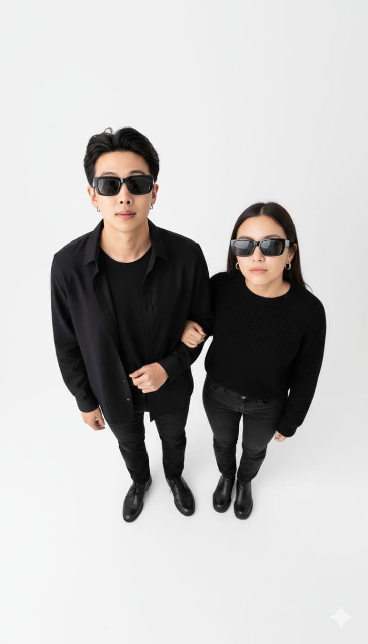 Chica joven en un ascensor con su bias