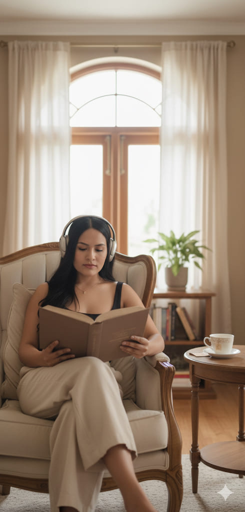 Ambiente tranquilo leyendo