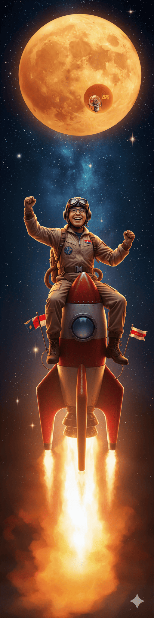 Cohete a la luna queso