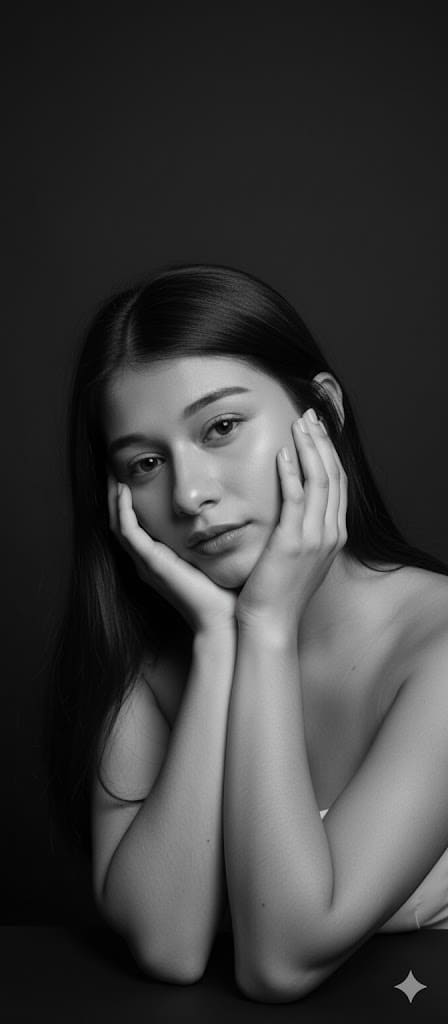 Retrato en blanco y negro