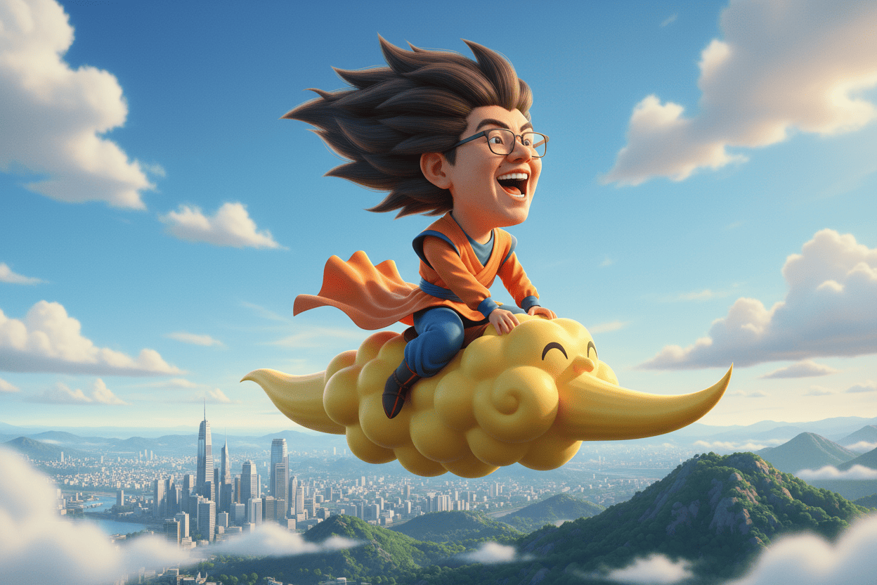 volando en la nube voladora 