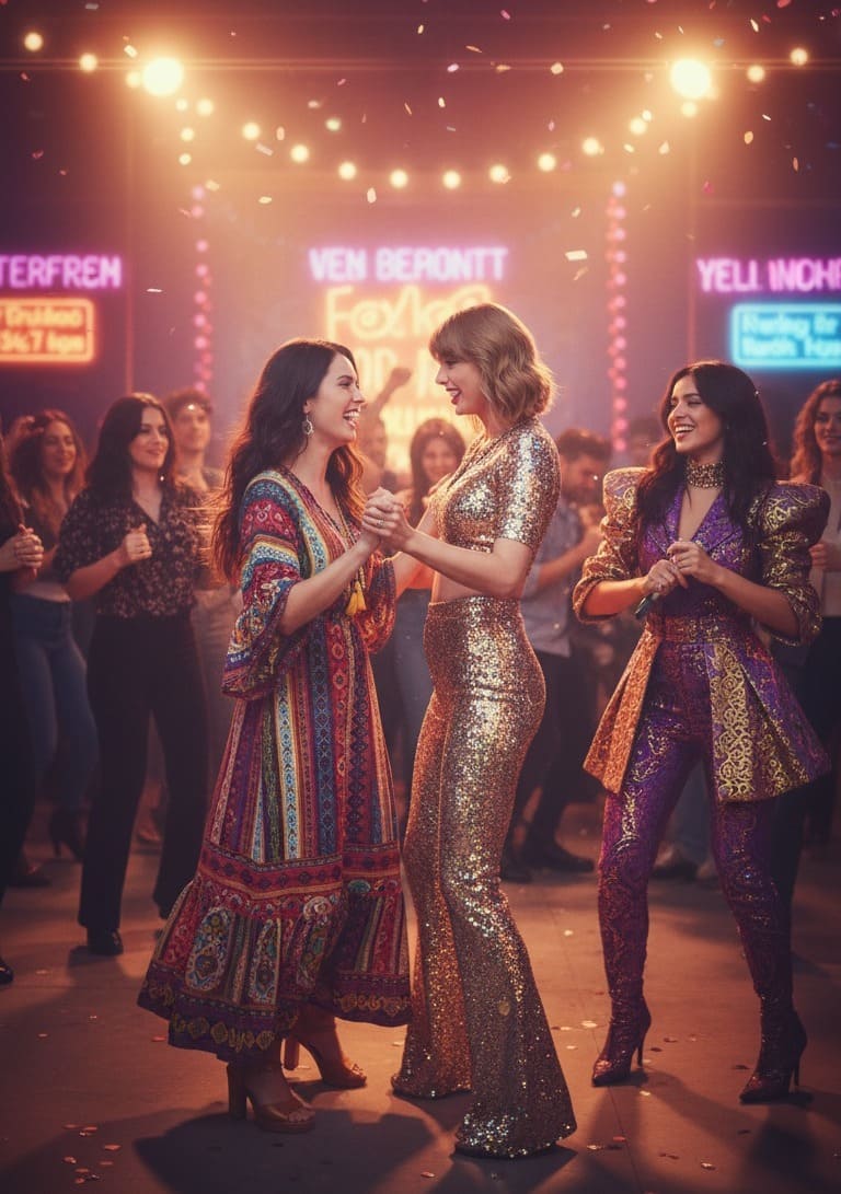 Bailando en una fiesta con Taylor swift