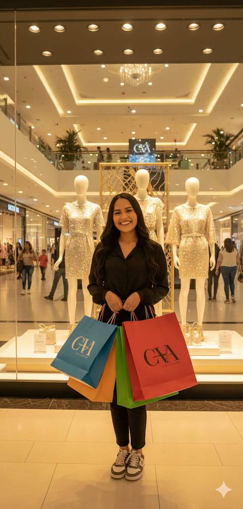 Paseo en un centro comercial