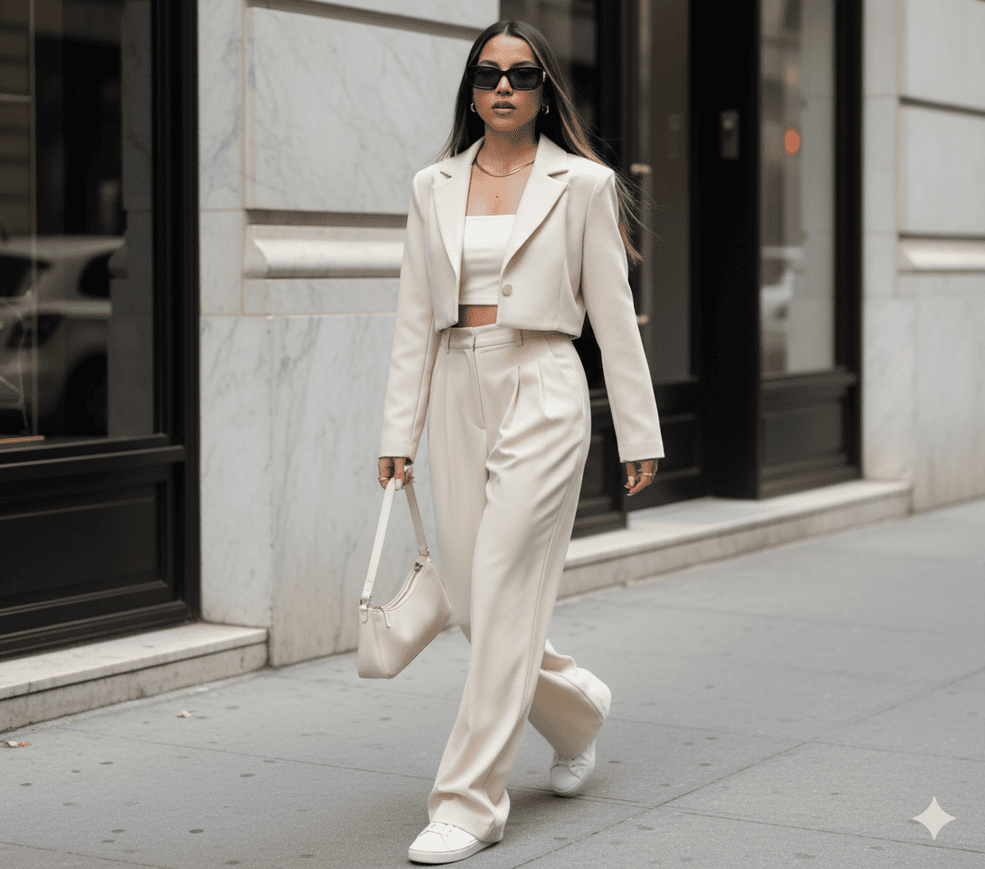 Foto elegante caminando 