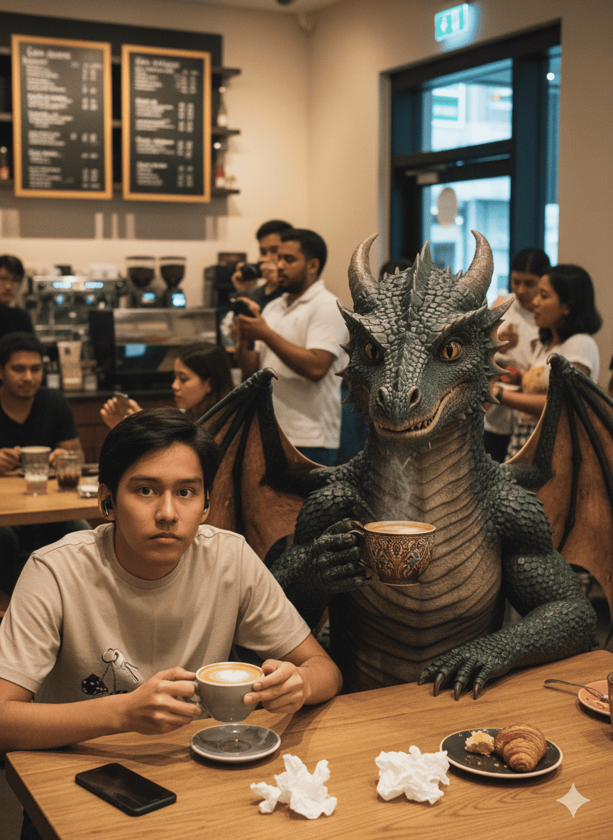 Cafesiño con draco