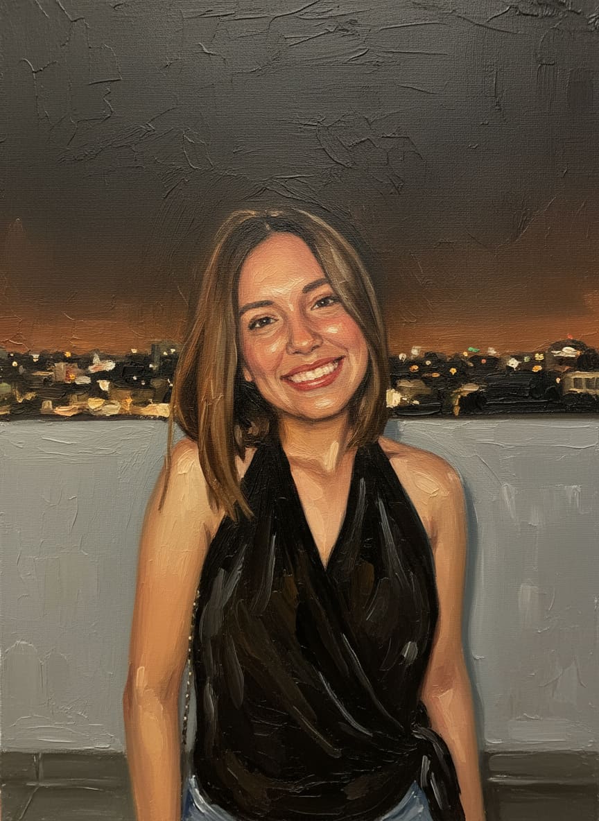 Retrato Pintura al Óleo Camila Cueto