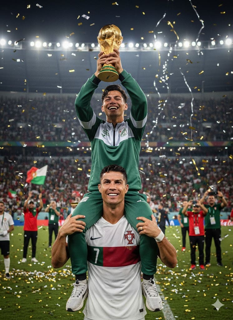 Un campeón y abajo cristiano ronaldo