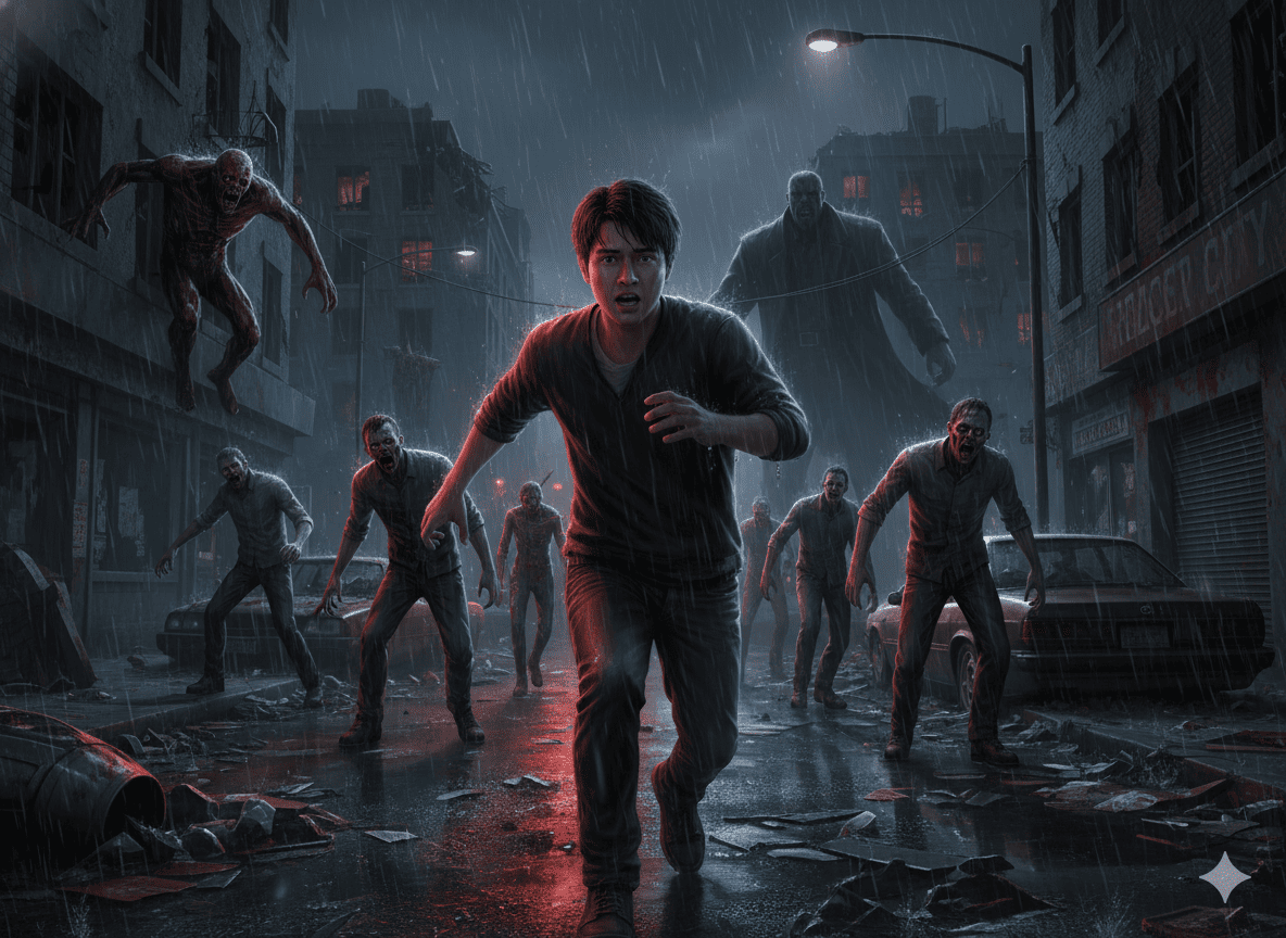 Huyendo resident evil