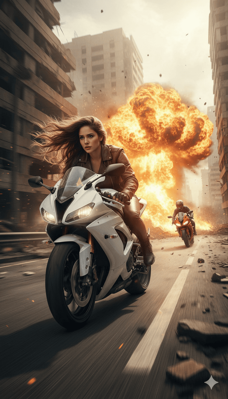 Mujer joven, valiente y decidida