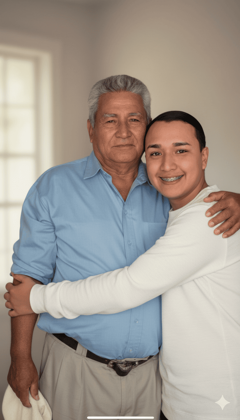 Con mi abuelo 