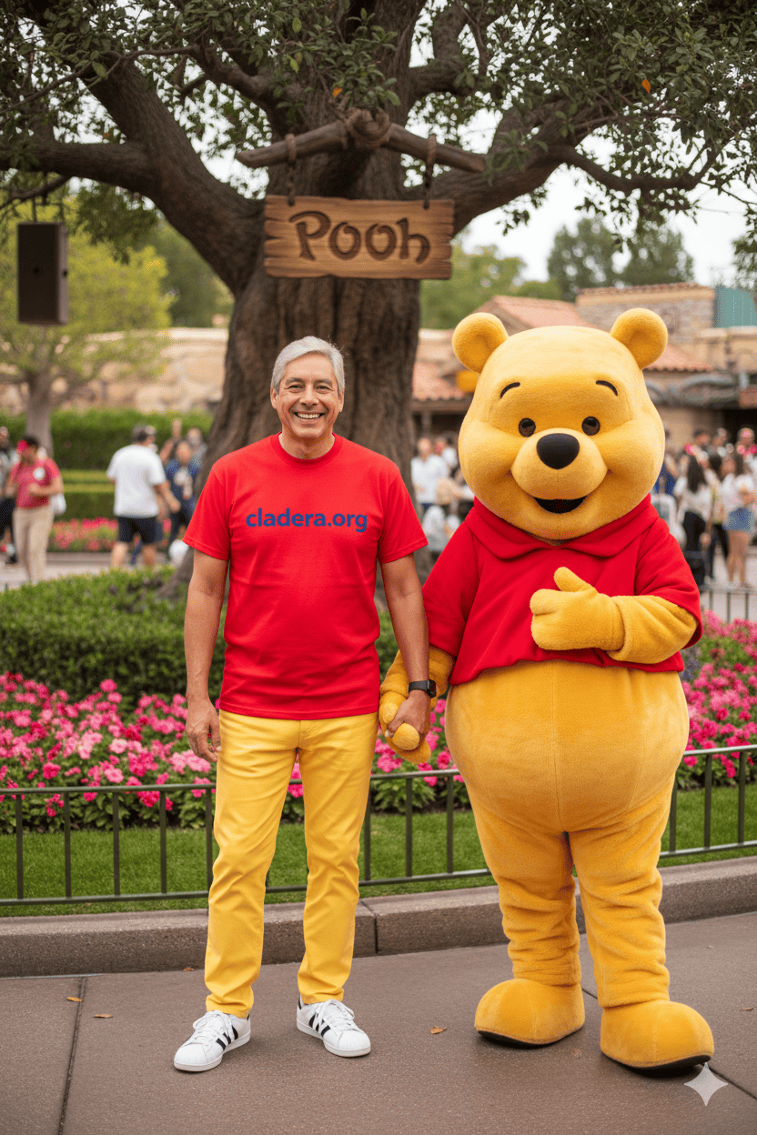 With the Winnie the Pooh