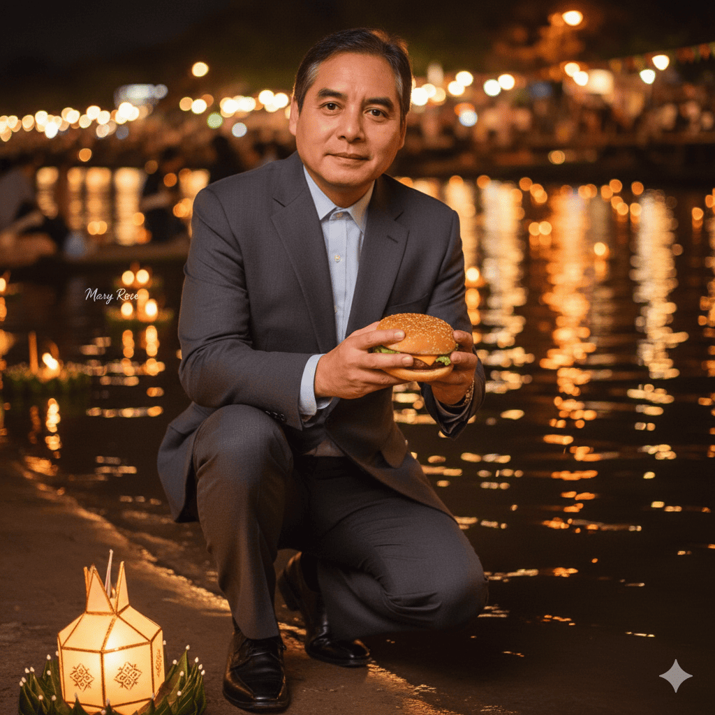 Comiendo una Burger King