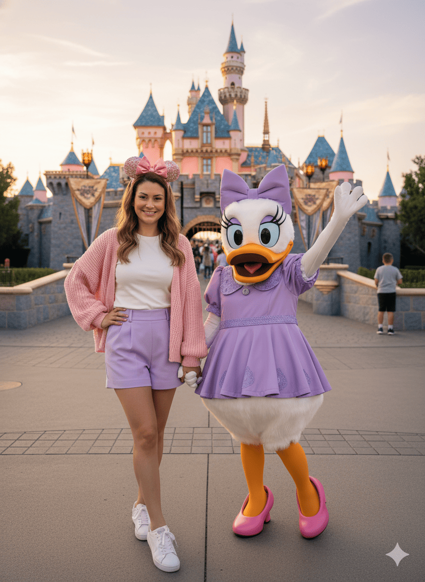 En Disney con Daisy Duck