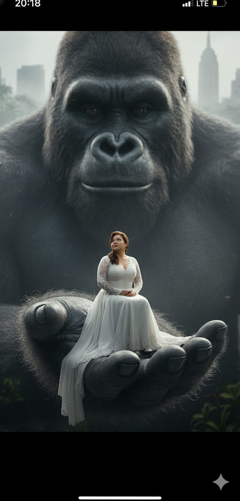 en la mano de king kong