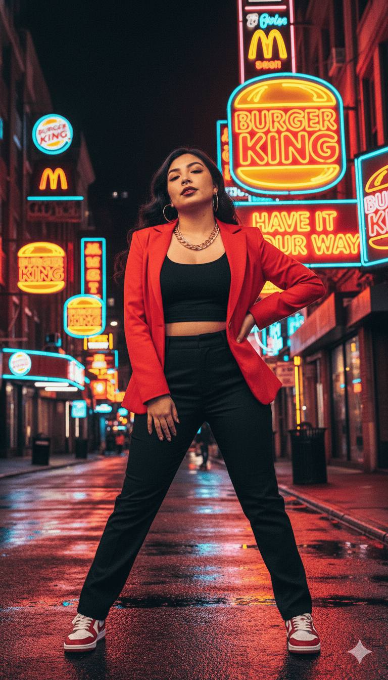 Reina moderna del fast food