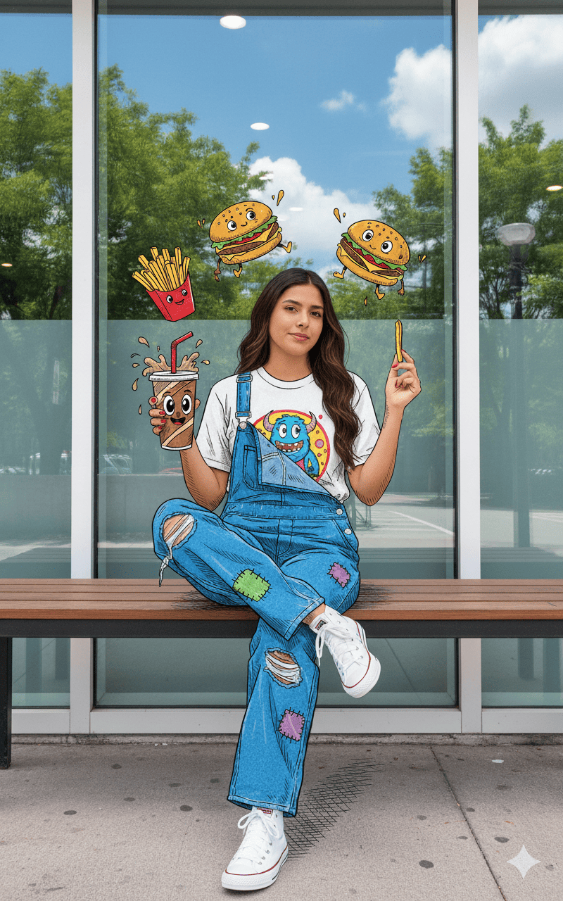 Entre bocados y dibujos urbanos al estilo de Felipe Tomazelli