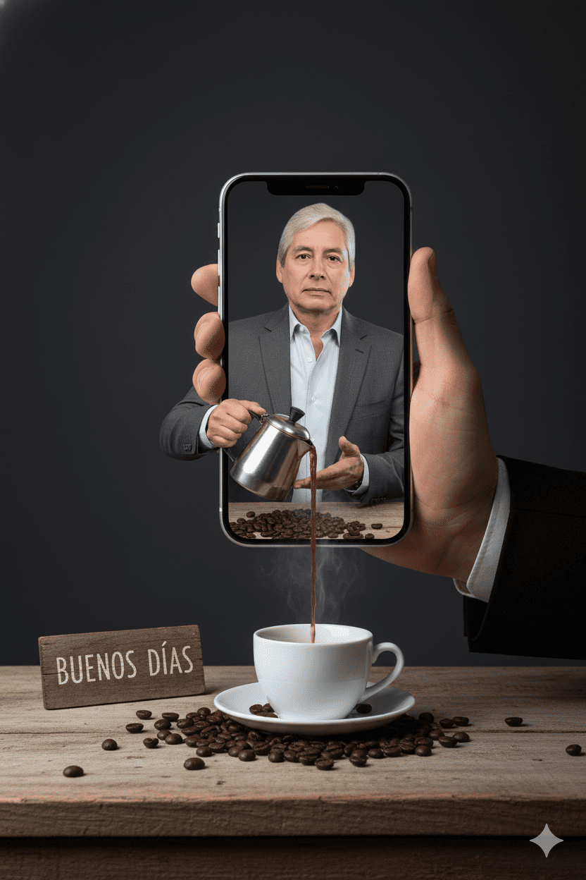 Sirviendo café con aroma a tradición y calidez matutina