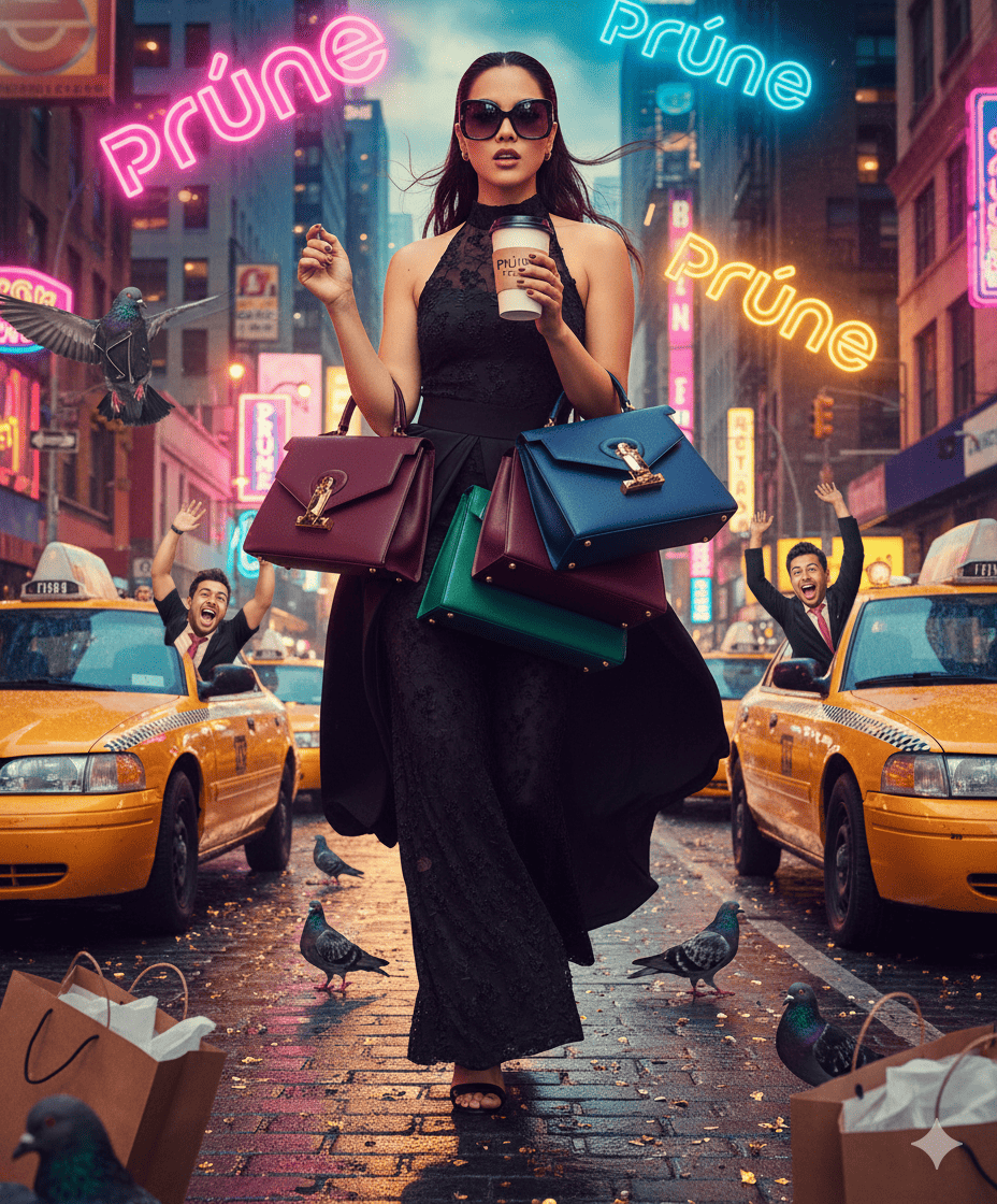 Paseando por la calle con Prune 