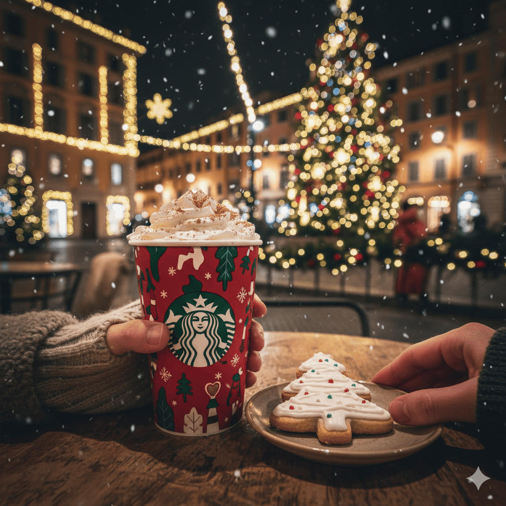 Navidad junto a Starbucks 