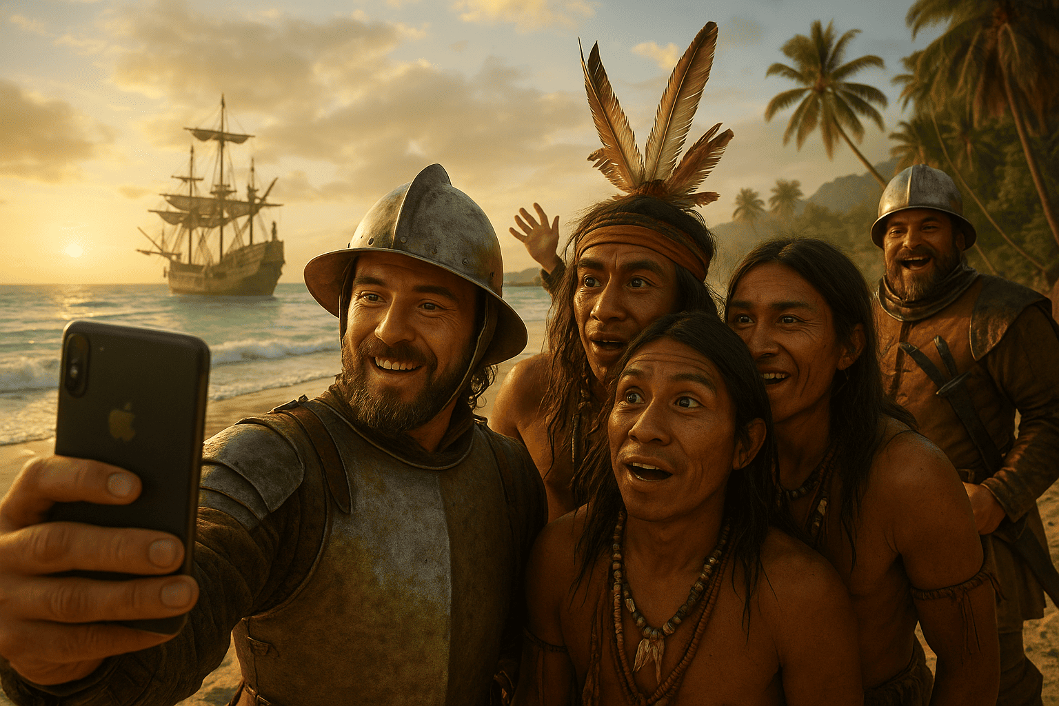 Selfie del Primer Encuentro – Hiperrealista