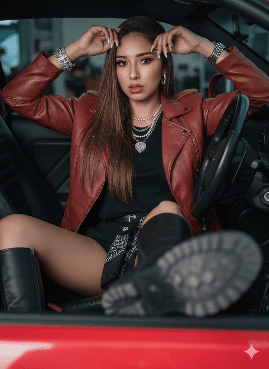 Con estilo hasta en el volante