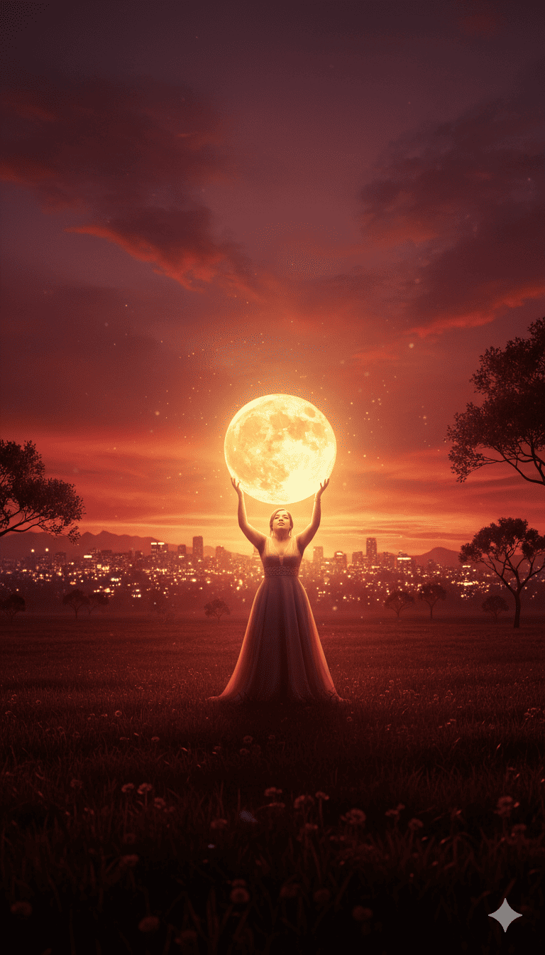 La Mujer que Sostiene la Luna 