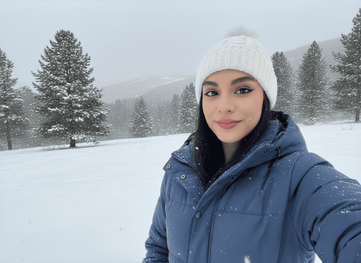 Un paseo en el bosque nevado